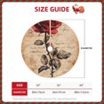 thumbnail image 3 of Kdxio Vintage Rose Botanical Art Print Christmas Tree Skirt Christmas Xmas Tree Skirts Mat for New Year Holiday Christmas Party Decorations-30", 3 of 7