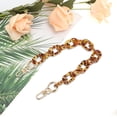 thumbnail image 4 of Unique Bargains 1 Pc Small Oval Handbag Chain Strap 14.57" Dark Coffee Color Acrylic, 4 of 5