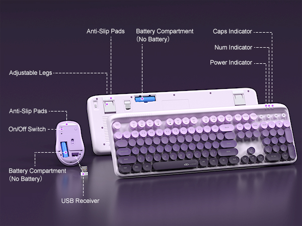 MageGee V920 Wireless Keyboard and Mouse Combo photo 8
