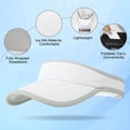 thumbnail image 2 of Sport Sun Visor Hat Lightweight Packable Cooling Stretchy Visor Hat for Running Tennis Golf Empty Top Baseball Cap, 2 of 5