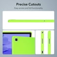 thumbnail image 3 of ELEHOLD Silicone Case For Samsung Tab A7 10.4 (2020) Heavy Duty Shockproof Cover, Slim&Lightweight, Soft Skin-Friendly, Anti-Scratch Protective Tablet Cover, Fluorescentgreen, 3 of 8