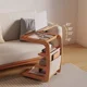 thumbnail image 4 of Sofá lateral de madera maciza, varias salas de estar móviles con armario lateral con ruedas, estante para mesita de noche, mesa pequeña de café sencilla para el hogar, 4 of 4