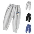 thumbnail image 2 of Utoimkio Toddler Boy Girls Cute Print Sweatpants Active Jogger Pants Casual Pull-On Pants Sweat Pants for Little Boy Girls 3-9 Years, 2 of 4