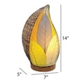 thumbnail image 2 of Eangee Home Design Leaflet Table Lamp, Shade Made Of Cocoa Leaves, 5x7x14 Inches, 2 of 6
