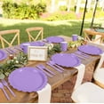 thumbnail image 5 of Inadays 175Pcs Disposable Party Supplies Includes Purple Paper Plates Cup Napkins Forks Spoons Knives, Dinnerware Set for Garden Party Birthday BBQ Baby Shower Wedding, Serve 25 Guests, 5 of 7
