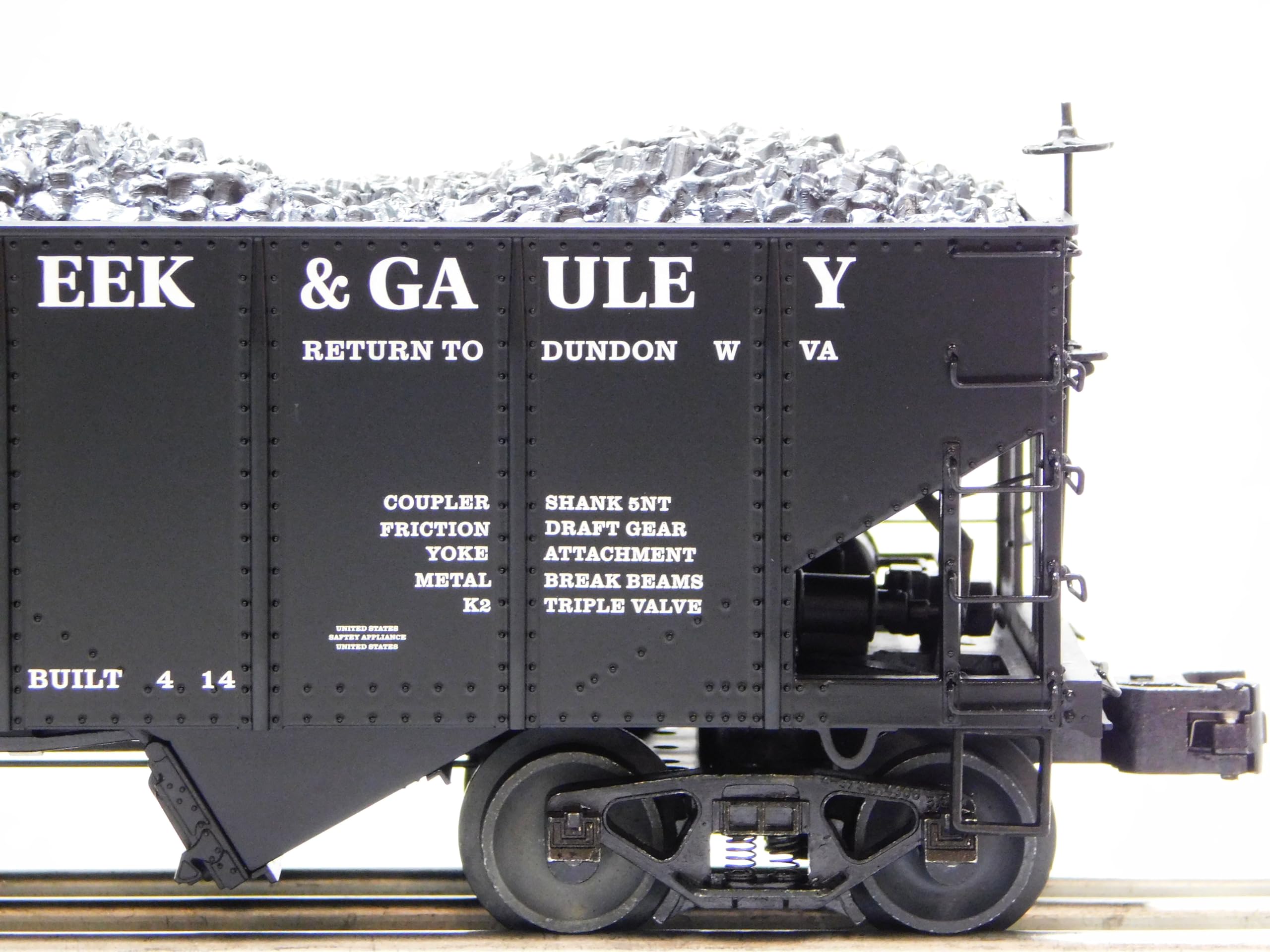 Lionel Buffalo Creek & GAULEY GLA Hopper 2 Pack O Gauge 2326460