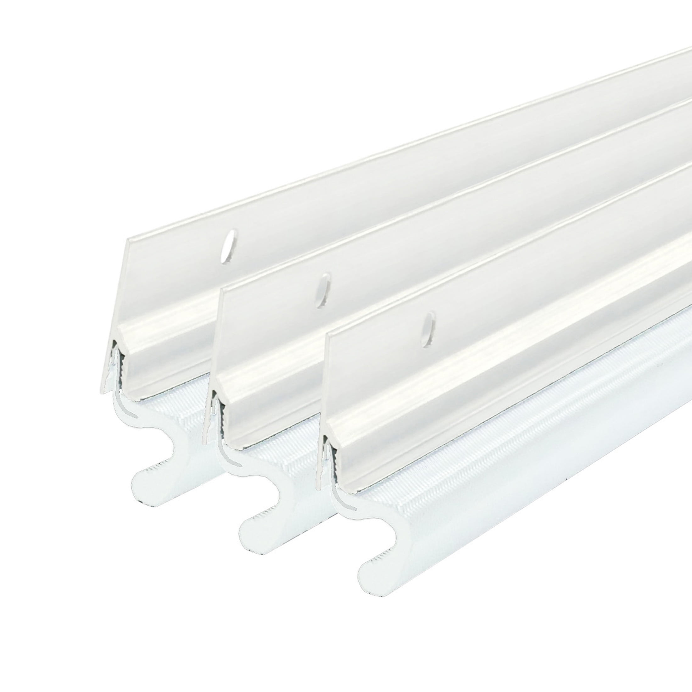 M-D Building Products 91850 White Aluminum and Vinyl-coated Foam Heavy-duty Screw-on Top and Sides Door Seal Kit