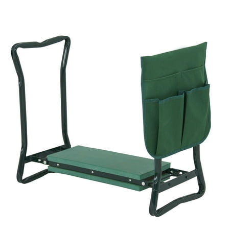 Zeny Foldable Garden Kneeler Gardener Kneeling and Seat W/ Bonus Tool Pouch Portable Stool EVA