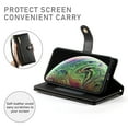 thumbnail image 2 of Allytechgroup Wallet Case for Apple iPhone XS Max, 9 Cards Holder + Zipper Pocket + Hand Wrist Shockproof Stand Flip Cover RFID Blocking Phone Case for Women Men, Black, 2 of 7