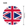 thumbnail image 2 of Union Jacks Flag Round MousePad Washable Non-Slip Rubber Base Small Mouse Mat, 7.9×7.9 inches, 2 of 6