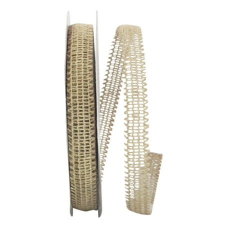 UPC: 0840108864230 | JAM Paper All Occasion Beige Jute Net Ribbon  900  x 0.87