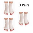 thumbnail image 1 of 3 Pairs Toe Separator Yoga Gym Sports Massage Foot Alignment Socks, 1 of 6