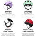 thumbnail image 2 of Casco infantil woom Ready ajustable reflectante rojo talla pequeña, 2 of 9