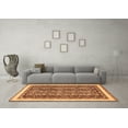 thumbnail image 3 of Ahgly Company Indoor Rectangle Abstract Orange Modern Area Rugs, 2' x 5', 3 of 4
