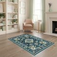 thumbnail image 2 of ODIKA 4'x6' Washable Area Rug Pet Friendly, Non-Shedding Entryway Vintage Motif Distressed Door Geometric for Bedroom, Reading Nook, 2 of 7