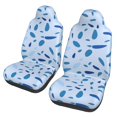 thumbnail image 1 of ZICANCN Car Seat Covers Front Seats Only, Cobblestone Blue Random Dots Automotive Seat Covers Protectors for Cars Trucks Suv 2 Pack, 1 of 8