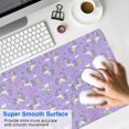 thumbnail image 4 of Long Mouse Pads for Desk,Purple Cartoon Unicorn Rainbow Cloud Moon Star Desk Mats on Top Of Desks, Desk Mouse Pad Extra Large with 3mm Non-Slip Base and Stitched Edge for Gaming,Work,Home 35.4"x15.7", 4 of 5