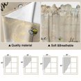thumbnail image 5 of Swag Valance Curtains for Windows, Daisy Spring Floral Light Filtering Kitchen Curtains with Rod Pocket, Farmhouse Botanical Bees Elegant Window Treatment Valances for Living Room, 36x45 - 2 PCS, 5 of 9