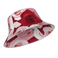 thumbnail image 2 of Bingfone Rose Bucket Hat For Men Women,Packable Reversible Printed Sun Hats,Fisherman Outdoor Travel Hiking Beach Caps, 2 of 9