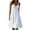 White, variant on SHOPESSA Women's Plus Size Summer Sundresses Fashion Holiday Summer Solid Color Sleeveless Party Beach Dress