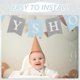 thumbnail image 4 of unbranded 2Jgo Banner Decorativo Azul Con Elefante Para Baby Shower Y Cumpleaños Infantiles, 4 of 7