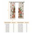 thumbnail image 6 of Fsddascl Christmas Pine Blackout Curtains for Bedroom/Living Room, Thermal Insulated Kitchen Curtains, Candy Cane Sage Leaves Retro Beige Grommet Darkening Window Treatment Drapes 42"x84"x2, 6 of 6