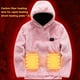 thumbnail image 4 of Nuevo Suéter Calentado Lana Coral Ropa Algodón Calentada Carga USB Chaqueta Cálida Temperatura Ropa Calefactora (rosa M), 4 of 9