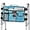 Blue, variant on SupreGear Walker Bag, Rollator Wheelchair Storage Pouch with Cup Holder, Water-Resistant Nylon, Purple Floral