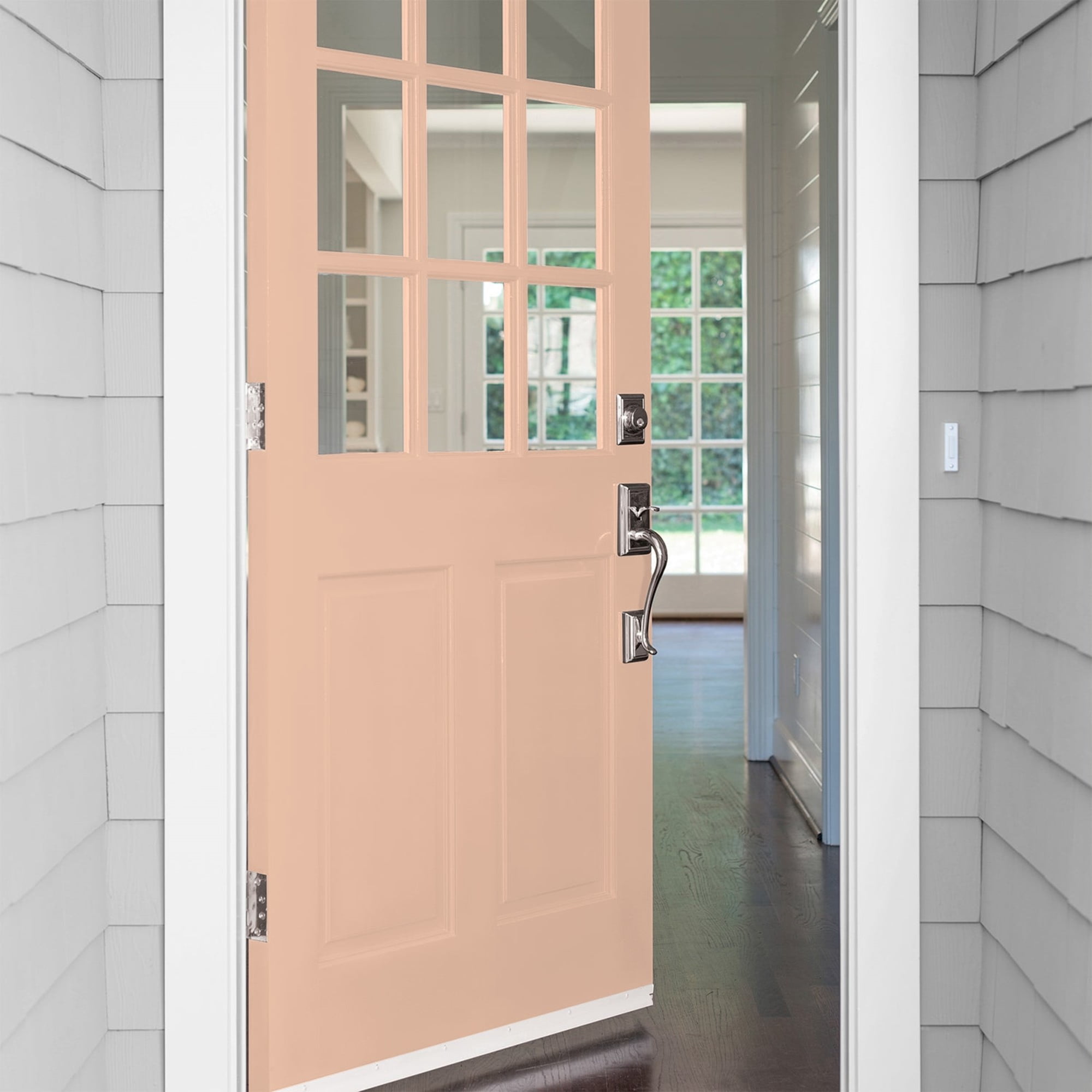 Glidden Fundamentals Starfish / Orange, Semi-Gloss Exterior Paint, 1 Quart