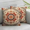 thumbnail image 3 of BANET Ethnic Pattern Red Boho Pillow Cover Southwest Farmhouse Pillow Cover Home Decor Throw Pillow Case Cushion Cover for Sofa Couch 12x12in, 3 of 7