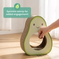 thumbnail image 4 of Kitty City Avocado Corrugated Cardboard Cat Scratching Pad with Catnip, Green, One Size, 4 of 9