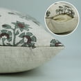 thumbnail image 4 of Handmade Viscose Linen Pillow Covers , 12"X20", Hand block prints by Fabdivine, Sadabahar, 4 of 10
