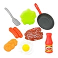 thumbnail image 4 of figatia 8 Pieces Kitchen Playset Kitchen Cooking Pan Playset Realistic Role Play Pretend Black, 4 of 9