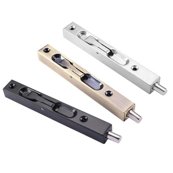 Elodie 3Pieces 6'' Security Door Latch Bolt Flush Bolt Latch for Locking Furniture