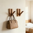 thumbnail image 6 of 2Pcs Foldable Natural Wood Coat Hooks, Suitable For Limited Space Such As Side Walls And Wardrobe Corners, Can Be Used To Hang Backpacks, Coats, Etc, 6 of 9