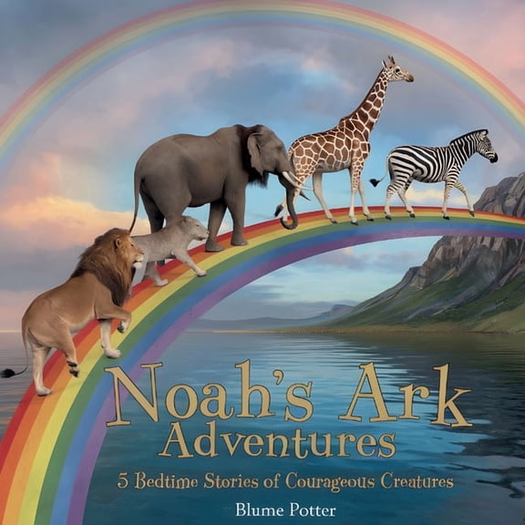Bible Animal Bedtime Stories for Kids Noah's Ark Adventures: 5 Bedtime Stories of Courageous Creatures, Book 1, (Paperback)