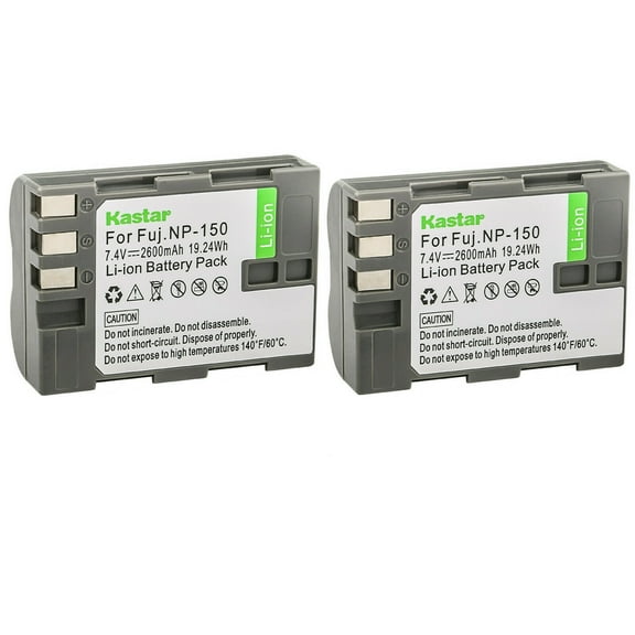 Kastar Battery 2-Pack Replacement for Fujifilm NP-150 NP150 FNP150 Battery, BC-150 BC150 Charger, Fujifilm FinePix IS Pro, Fujifilm FinePix S5 Pro, Fuji FinePix S5 Pro, Fuji FinePix IS Pro Camera