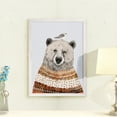 thumbnail image 3 of Wexford Home Fair Isle Bear II-Framed Canvas - White - 22X30, 3 of 4