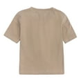 thumbnail image 4 of Miluxas Toddler Girls Boys Short Sleeve Pajamas Set Clearance Little Kids Sleepwear 2 Piece Summer Loungewear Khaki 8 Years, 4 of 8