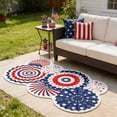 thumbnail image 5 of LEFXSMR 4th of July Bathroom Rugs, Non-Slip Area Rug with Independence Day Design, Patriotic Decorations Bathroom Rugs for Bath, Red White Blue Star, 5 of 7