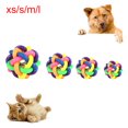 thumbnail image 1 of Shulemin Pet Cats - Cascabel de goma para gatitos, pelota colorida, juguete de entrenamiento para rascar y masticar, multicolor, 1 of 8