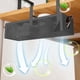 thumbnail image 5 of pstuiky Cesta colgante de acero al carbono para almacenamiento de escritorio sin agujeros organizador de cables estantes laterales ajustables para escritorio de aula, 5 of 6