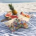 thumbnail image 2 of 2 Pack Outdoor Waterproof Throw Pillow Covers,Watercolor Flower Tropical Plant Decorative Square Patio Pillowcases for Chair Couch Sofa 16x16in, 2 of 9