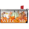 thumbnail image 1 of Fall Pumpkin Mailbox Covers Magnetic Standard Size 18" X 21" Thanksgiving Farmhouse Rustic Mailbox Covers Fall Magnetic Mailbox Cover Post Letter Box Mailbox Covers for Garden Yard, 1 of 6