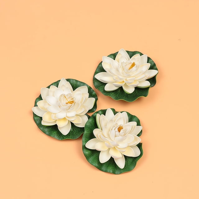 unbranded 10Ud Decorativo De Loto Artificial Verde Para Y Espacios Públicos