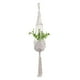 thumbnail image 3 of Fiudx Cesta Colgante Europea, Percha Decorativa de Malla, Cuentas de Madera Natural, Diseño de Tejido Flexible, Ideal para Jardinería Interior, Decoración de Paredes, Uso En La Oficina y El Hogar, 10, 3 of 4