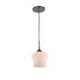 thumbnail image 2 of Woodbridge Lighting Belmont 1 Light Steel Metal and Glass Mini Pendant in Bronze, 2 of 2