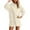 Beige, variant on Track Suits for Women Set 2025 Long Sleeve Basic Hoodie and Shorts 2 Piece Matching Sweatsuit Lounge Set