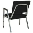 thumbnail image 4 of Flash Furniture HERCULES Series 1000 lb. Rated Black Antimicrobial Fabric Bariatric Medical Reception Arm Chair with 3/4 Panel Back, 4 of 6