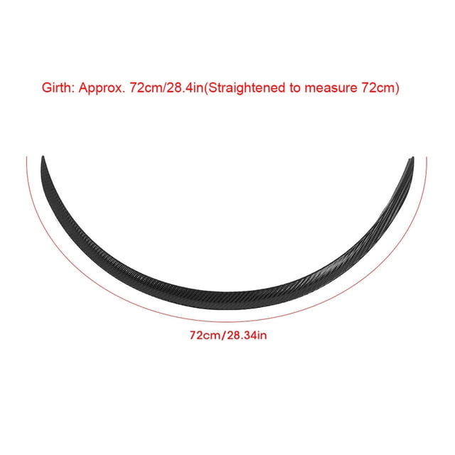 Qiilu Wheel Eyebrow 4pcs Wheel Eyebrow Protector Lip Trim Anti Scratch Flare Universal 72cm 28.4in